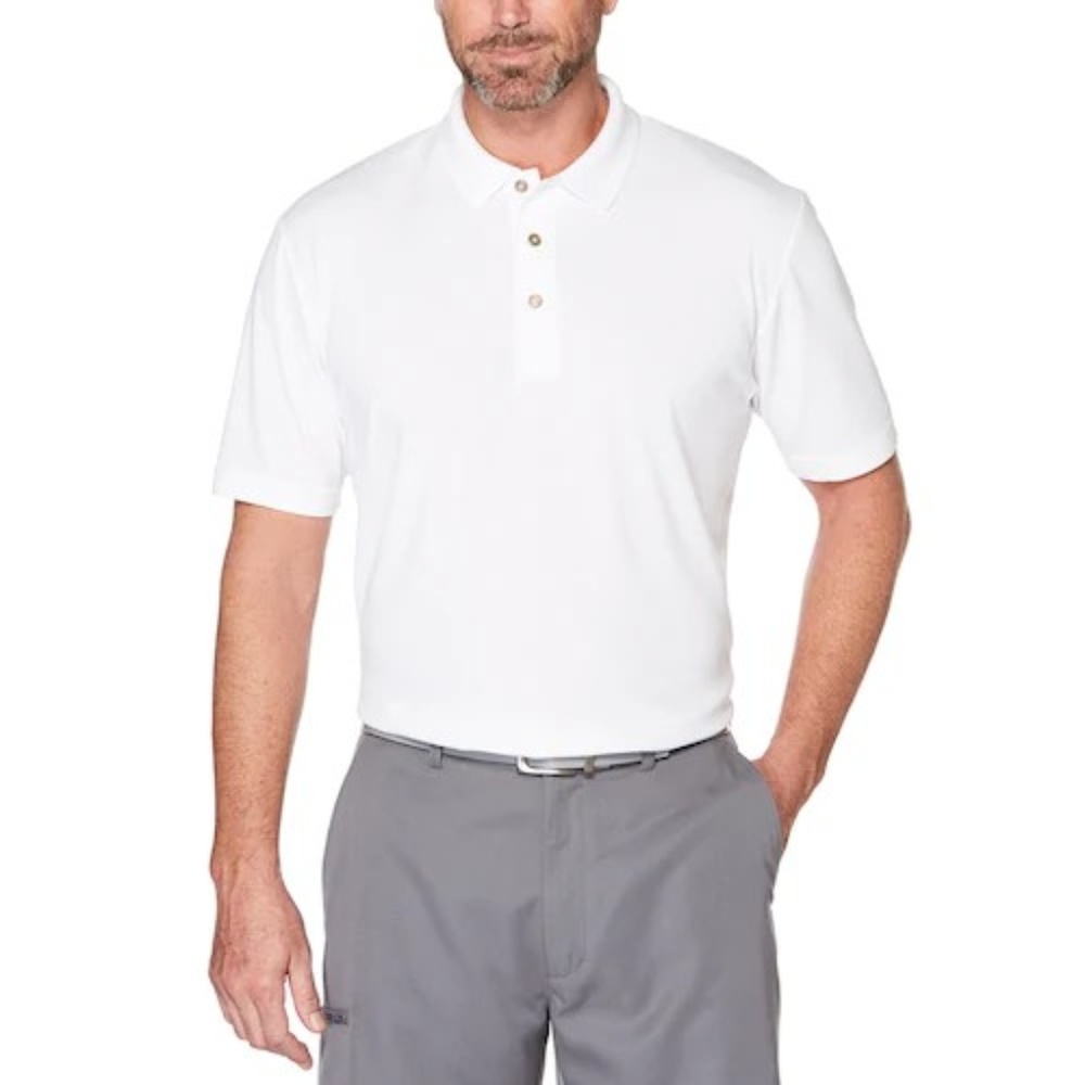 Grand Slam Off Course Slim-Fit Textured Golf Polo